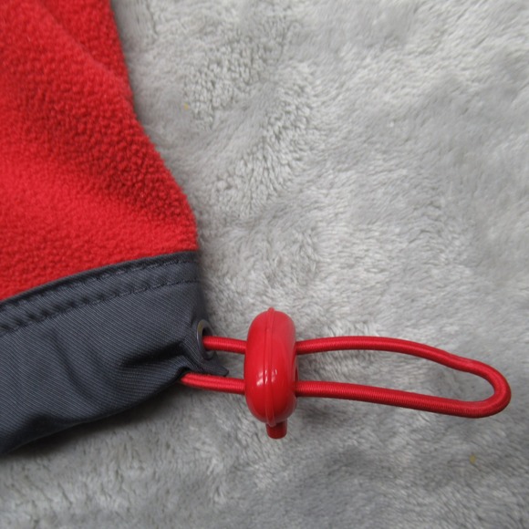 Nike Hybrid Jacket Mens Large Red Gray Colorblock 1/4 Zip Pullover Vintage 90s - Picture 9 of 13